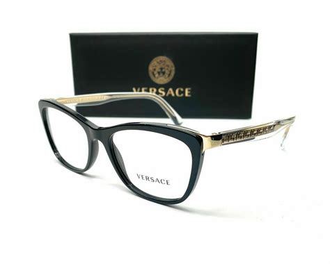 black and gold versace frames|gold frame versace glasses.